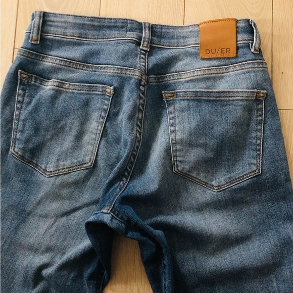 DU/ER Performance Stretch Light Wash Organic Cotton Blend Jeans Size 24x30 - Picture 8 of 13